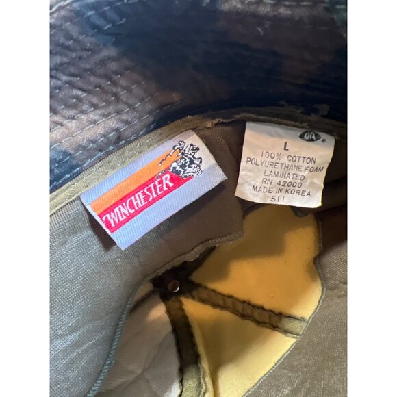 Vintage Camo Bucket Hat With Embroidered Design Size Large X3 - Picture 4 of 4